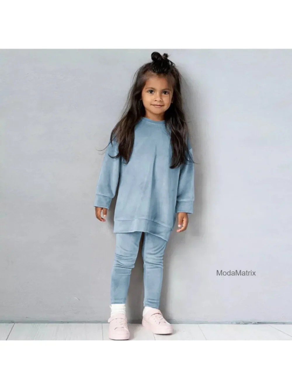 Girls Velour Sweatsuit Set - Fleece Pullover & Jogger Pants